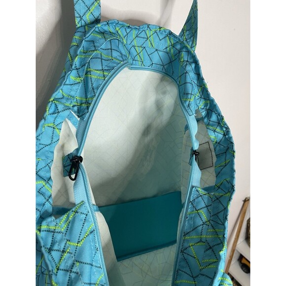 Nike Zip Up Tote Bag Teal Blue Green 13x15" - Picture 6 of 7